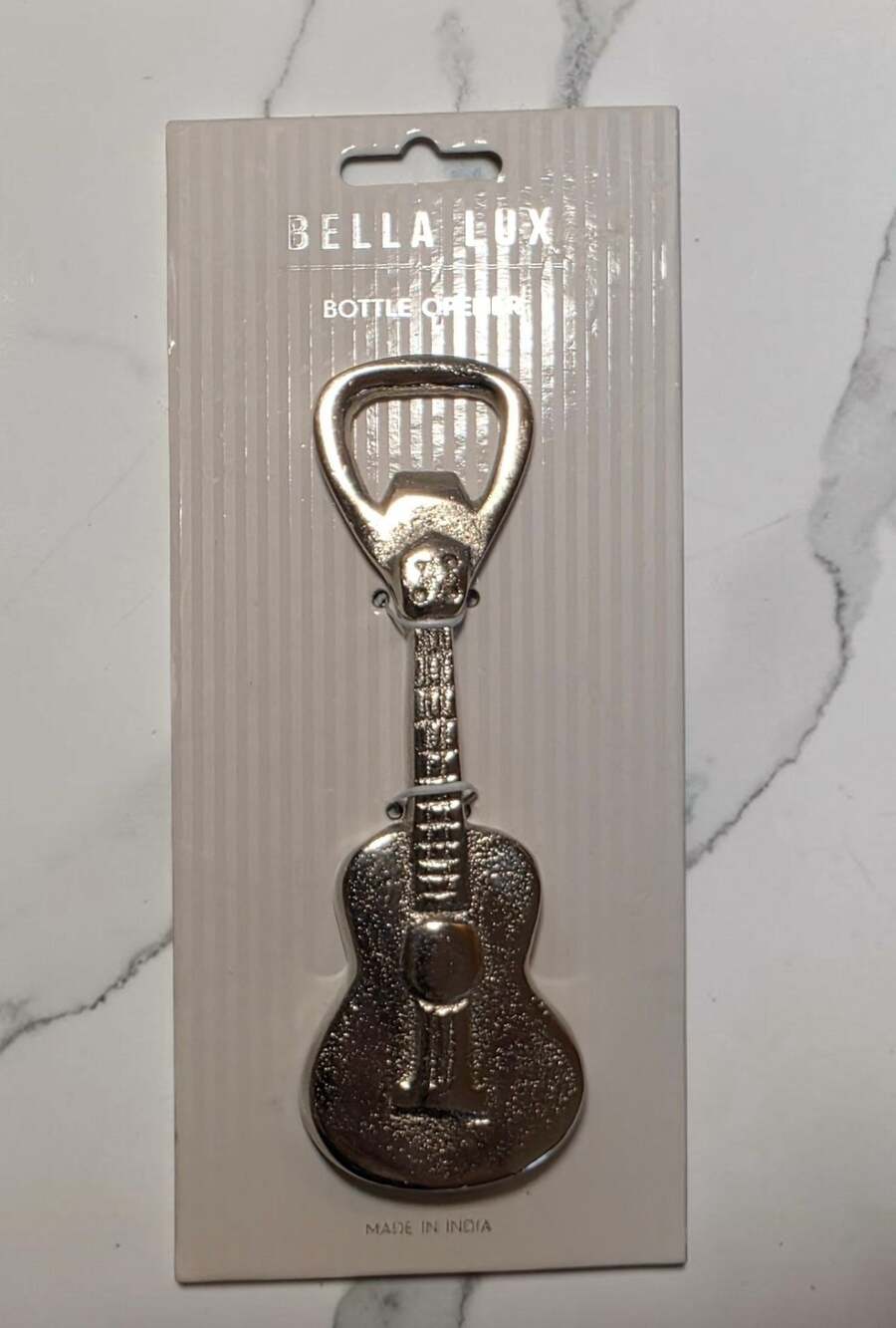 Bella Lux Guitar Shaped Metal Bottle Opener